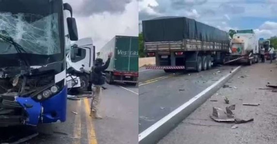 Acidente em Brejo Santo: Sete Romeiros Alagoanos da Mesma Família Feridos Acidente em Brejo Santo: Sete Romeiros Alagoanos da Mesma Família Feridos