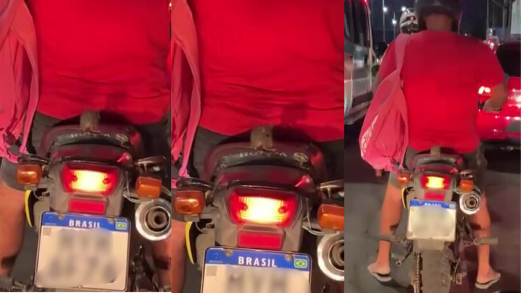 Moto-táxi Inusitado: Rato É Flagado Pegando Carona em Moto no Ceará