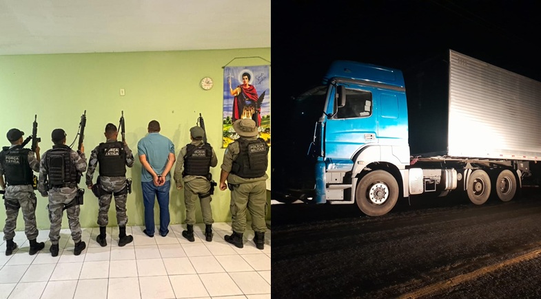 Homem é preso por roubo de cargas e polícia resgata carreta de biscoitos no Sul do Piauí Homem é preso por roubo de cargas e polícia resgata carreta de biscoitos no Sul do Piauí