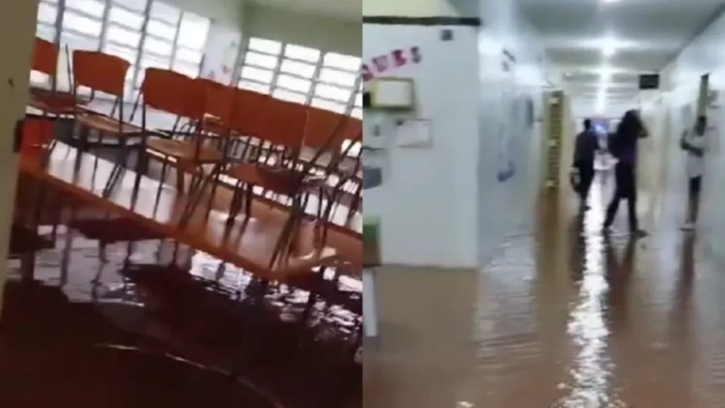 Centro de Educação Infantil em Juazeiro do Norte Sofre Alagamento Após Chuvas Intensas Centro de Educação Infantil em Juazeiro do Norte Sofre Alagamento Após Chuvas Intensas