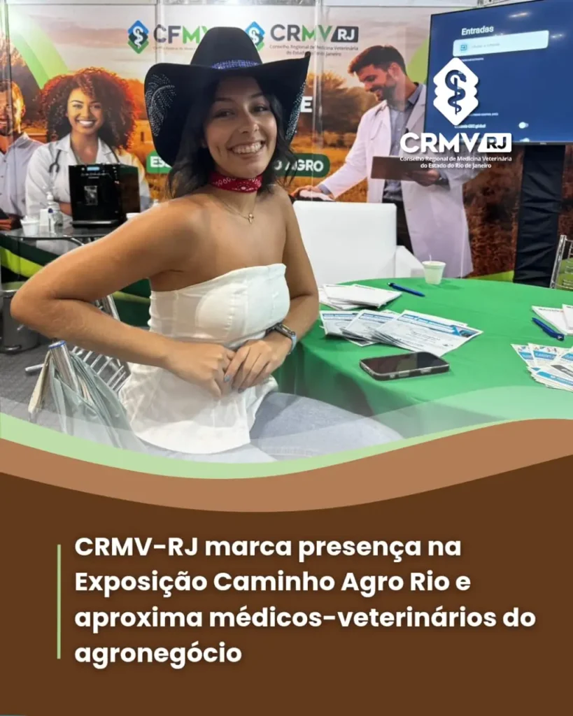 CRMV-RJ Marca Presença na Exposição Caminho Agro Rio para Aproximar Médicos-Veterinários do Agronegó