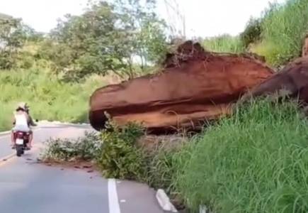 Deslizamento de Pedra na CE-060: Trânsito Complicado Entre Caririaçu e Juazeiro do Norte Deslizamento de Pedra na CE-060: Trânsito Complicado Entre Caririaçu e Juazeiro do Norte
