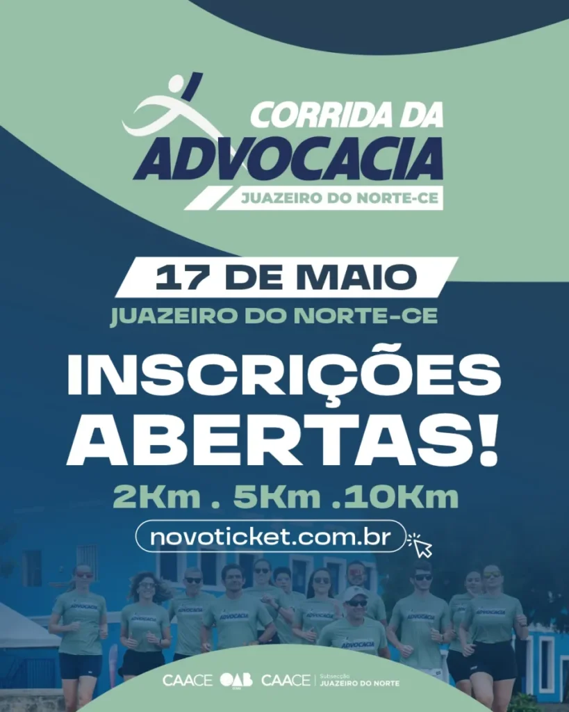 Corrida da Advocacia no Cariri: Integração e Saúde para a Classe Jurídica Corrida da Advocacia no Cariri: Integração e Saúde para a Classe Jurídica