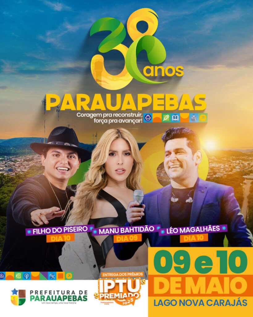 Parauapebas Completa 38 Anos: Celebração Cultural Une Comunidade e Artistas